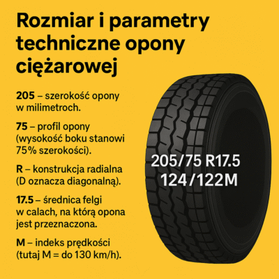 parametry techniczne opon ciężarowych